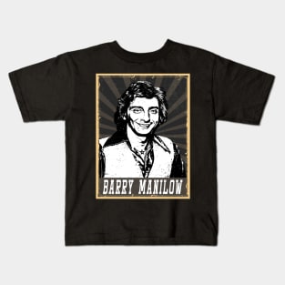 80s Style Barry Manilow Kids T-Shirt